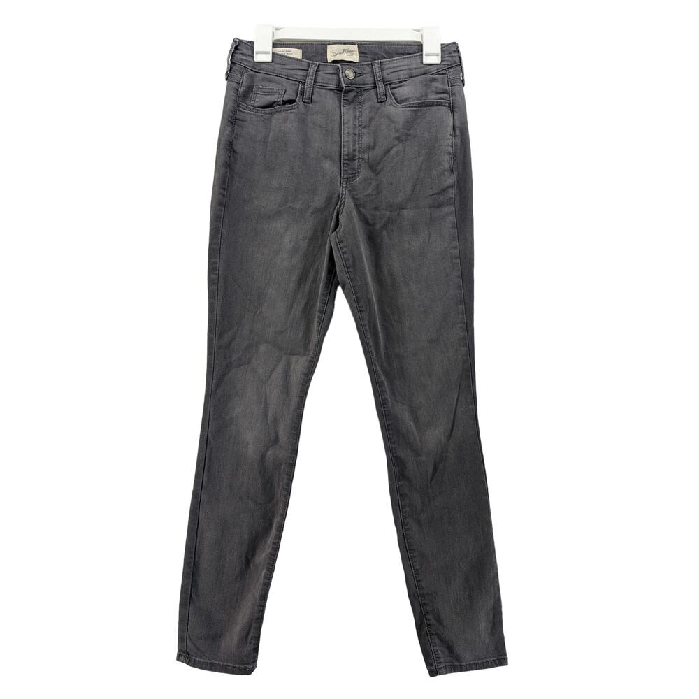 Universal Thread Jeans 8 Gray High Rise Skinny Women Casual Slim Fit Medium Wash